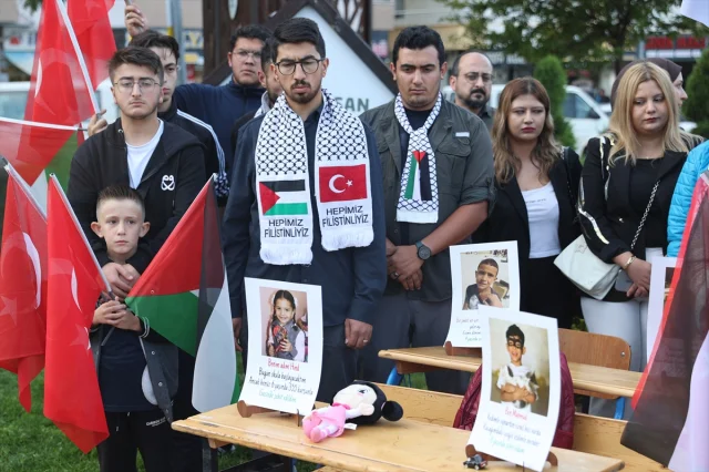 Nevşehir'de Duygu Yüklü Etkinlik: Boş Sıralarla Gazze'yi Hatırladık