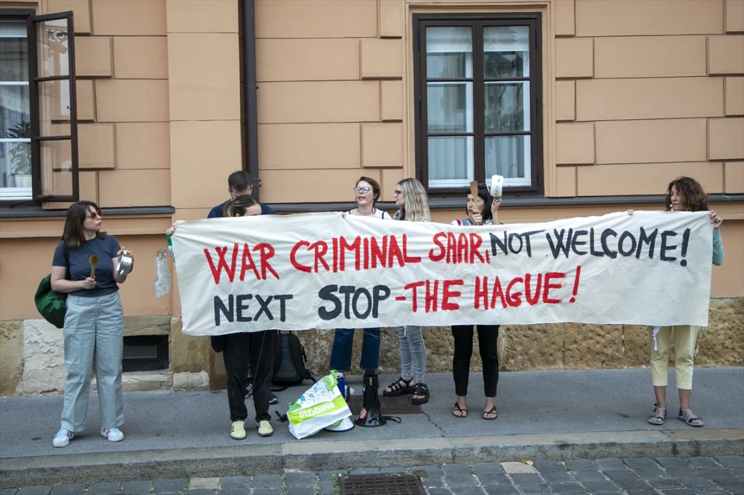 İsrail Dışişleri Bakanı'na Hırvatistan'da Şok! Protestolarla Karşılaştı