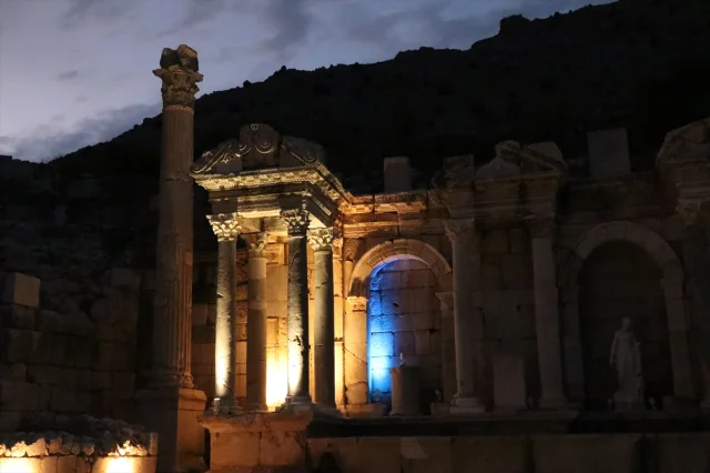 Sagalassos Antik Kenti Gece Ziyaretçilerini Büyülemeye Hazırlanıyor