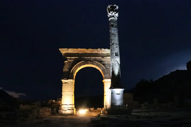 Sagalassos Antik Kenti Gece Ziyaretçilerini Büyülemeye Hazırlanıyor