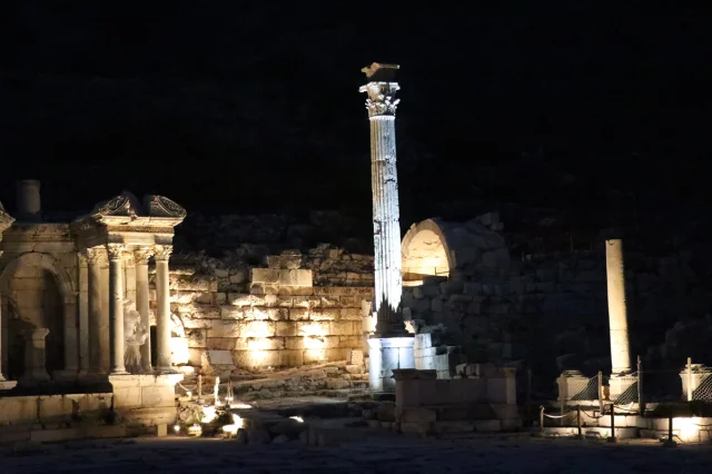 Sagalassos Antik Kenti Gece Ziyaretçilerini Büyülemeye Hazırlanıyor
