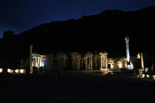 Sagalassos Antik Kenti Gece Ziyaretçilerini Büyülemeye Hazırlanıyor