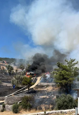 İzmir'in Yüreğini Ağza Getiren Yangın Tatlıya Bağlandı