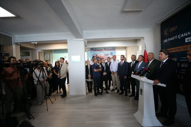 Adalet Bakanı Yılmaz Tunç Çanakkale'de Konuştu ve Gündemi Değerlendirdi