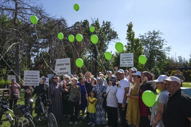 Ankara'da Lenfoma Farkındalığı İçin Pedallar Çevrildi