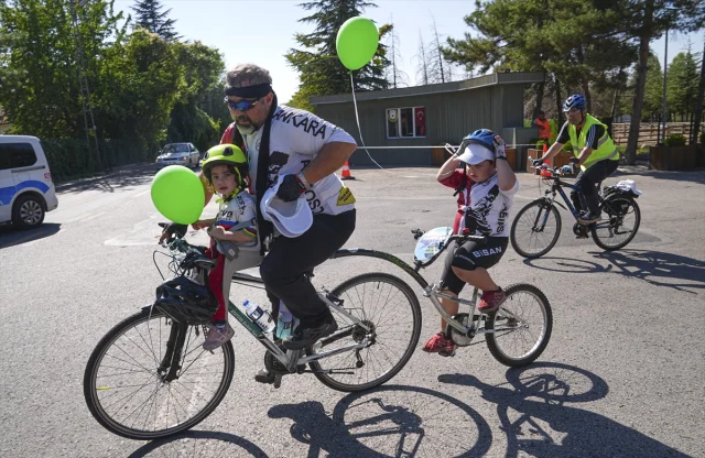 Ankara'da Lenfoma Farkındalığı İçin Pedallar Çevrildi