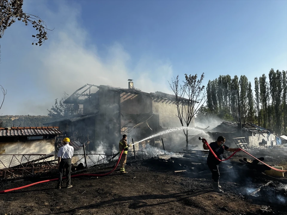 Uşak'ta Korkutan Yangın: Ekipler Canlıları Son Anda Kurtardı