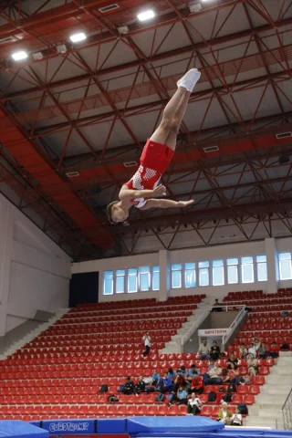 Samsun'da Trampolin Cimnastik Şampiyonası Nefes Kesti