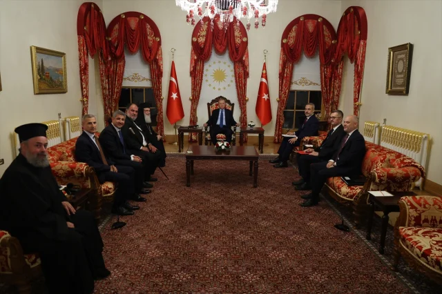 Cumhurbaşkanı Erdoğan ve Kudüs Patriği İstanbul'da Bir Araya...