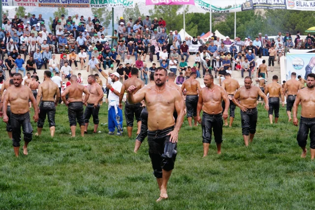 Erkan Taş'tan Çorum'da Zafer: Yağlı Güreş Festivali'nde Fırtına Gibi Esti