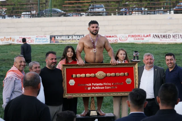Erkan Taş'tan Çorum'da Zafer: Yağlı Güreş Festivali'nde Fırtına Gibi Esti