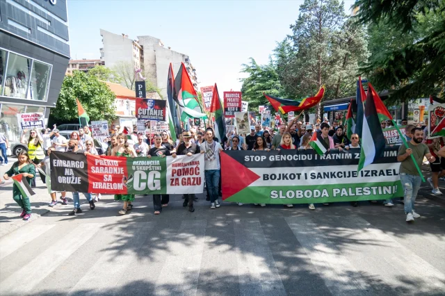 Karadağ'da İsrail Protestosu Savaş Alanına Döndü
