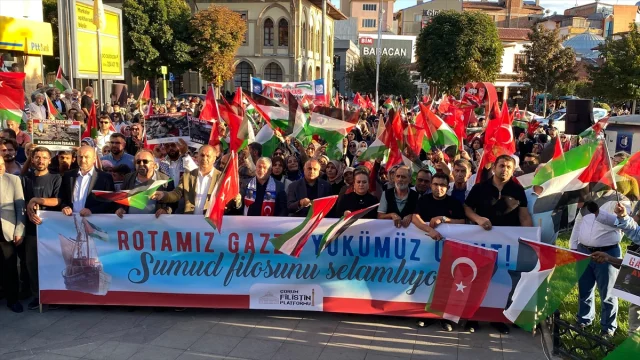 Çorum'da Dikkat Çeken Filistin Yürüyüşü Umudu Yeşertti