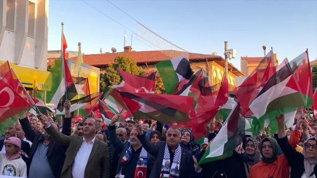 Çorum'da Dikkat Çeken Filistin Yürüyüşü Umudu Yeşertti