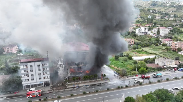 Trabzon'da AVM'de Alevler Paniğe Sebep Oldu: Kontrol Altına Alma Çalışmaları Sürüyor