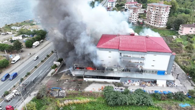 Trabzon'da AVM'de Alevler Paniğe Sebep Oldu: Kontrol Altına Alma Çalışmaları Sürüyor