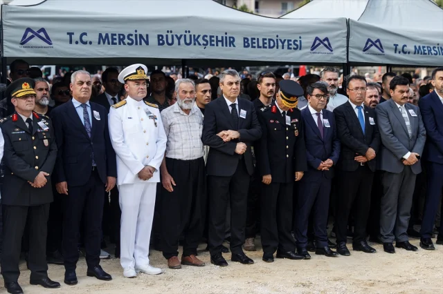 Mersin Şehidi Hüseyin Günay için Son Görevde Duygusal Anlar