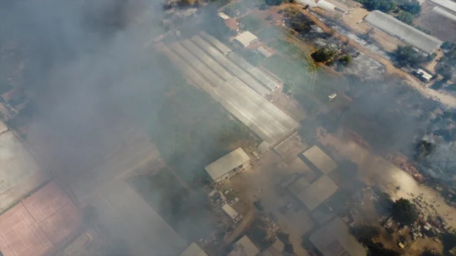 Antalya'da Sazlık Yangını Tehlikeli Boyutlara Ulaştı: Yerleş...