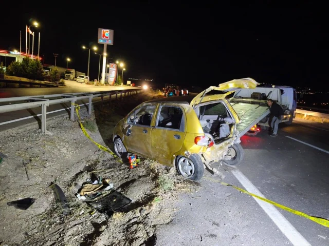 Kırıkkale'de Korkunç Kaza: Otomobil Takla Attı, Bir Kişi Hay...