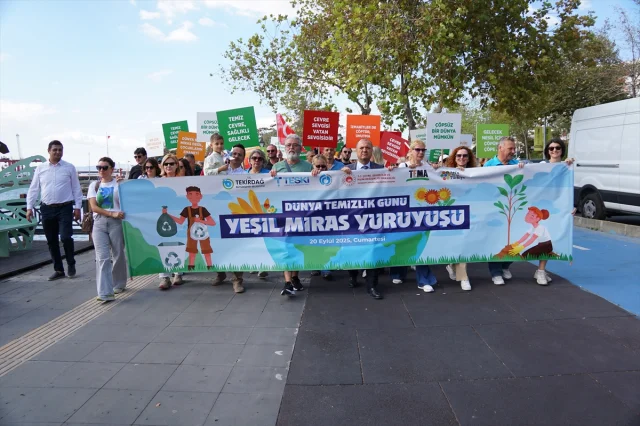 Tekirdağ'da Yeşil Miras Yürüyüşü Rüzgarı