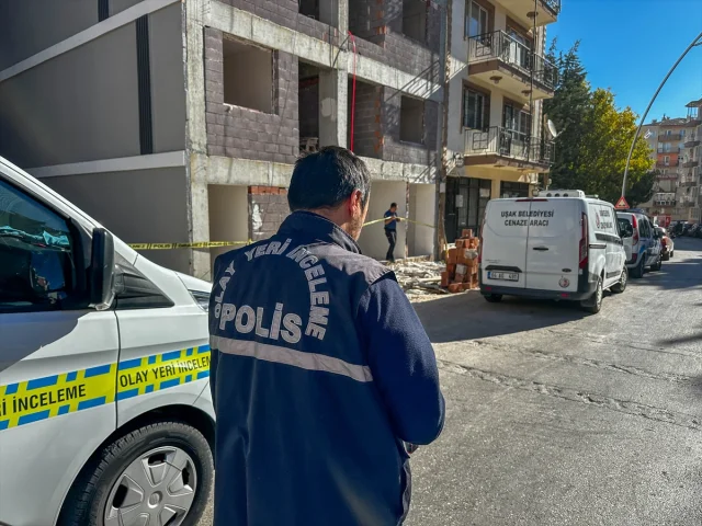 Uşak'ta İnşaat Şantiyesinde Ürküten Olay