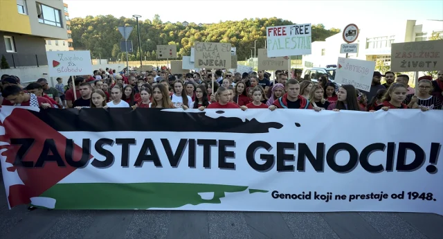 Bosna Hersek Sessiz Kalmıyor: İsrail'in Eylemlerine Karşı Büyük Protesto