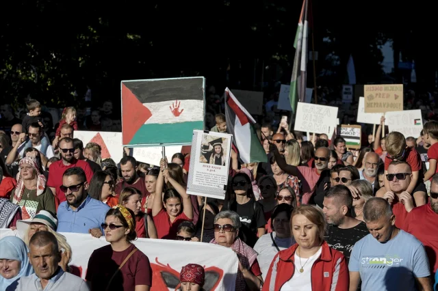 Bosna Hersek Sessiz Kalmıyor: İsrail'in Eylemlerine Karşı Büyük Protesto