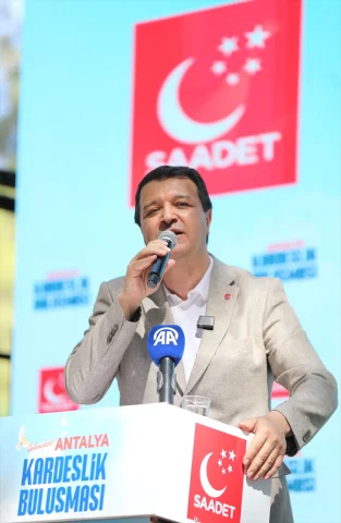 Saadet Partisi Lideri Antalya'da Büyük Konuşma Yaptı: Gazze Yolunda Önemli Adımlar