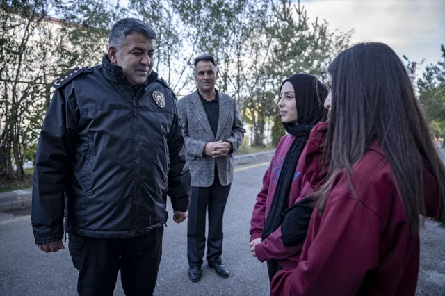 Erzurum'da Polis Öğrencilerin Güvenliği İçin Şehirde Alarmda