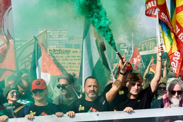 İtalya'dan Gazze İçin Tüm Ülkede Hayat Durma Noktasında