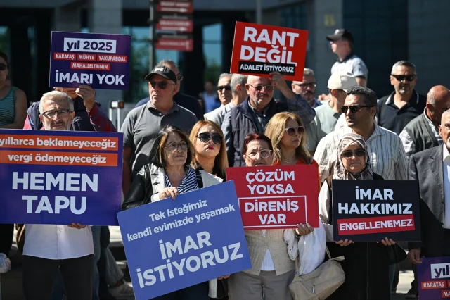 Ankara'da Mahalle Sakinlerinin İmar Taleplerine Dikkat Çeken Protesto