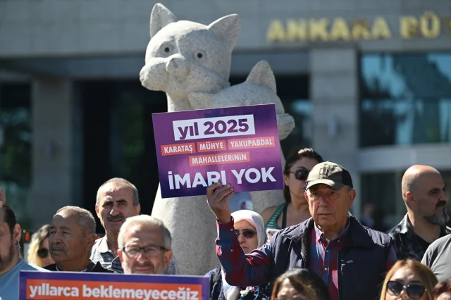 Ankara'da Mahalle Sakinlerinin İmar Taleplerine Dikkat Çeken Protesto