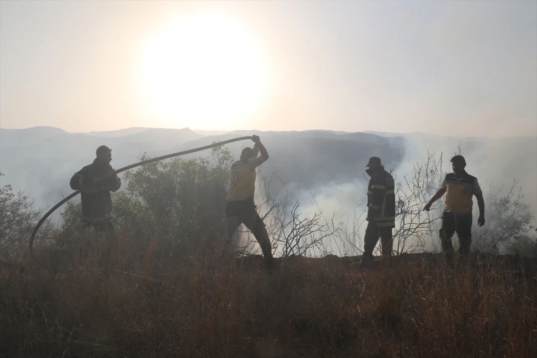Suriye'nin Lazkiye Bölgesinde Süren Yangınlar Felakete Dönüştü