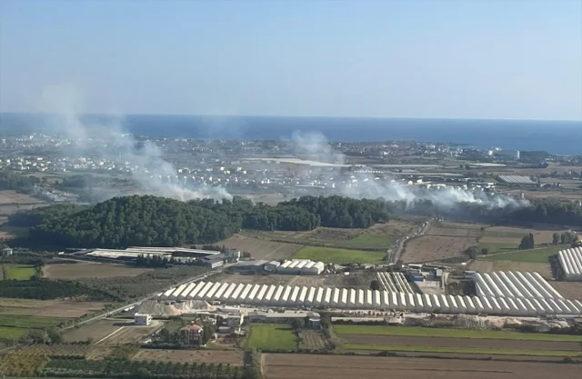 Manavgat'ta Korkutan Yangın Yerleşim Yerine Metreler Kala Kontrol Altında