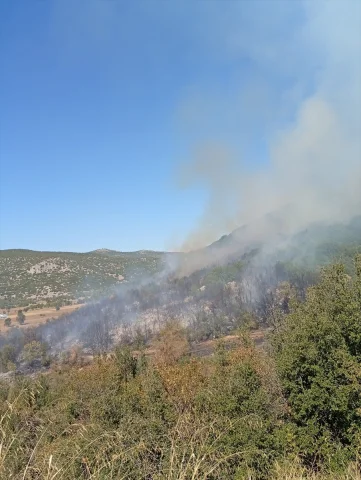 Burdur'da Alevler Kontrol Altına Alınmaya Çalışılıyor