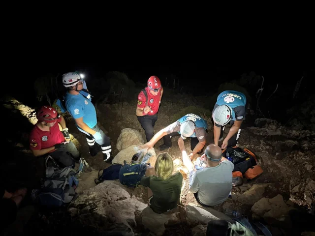 Likya Yolu'nda Heyecan Dolu Kurtarma Operasyonu