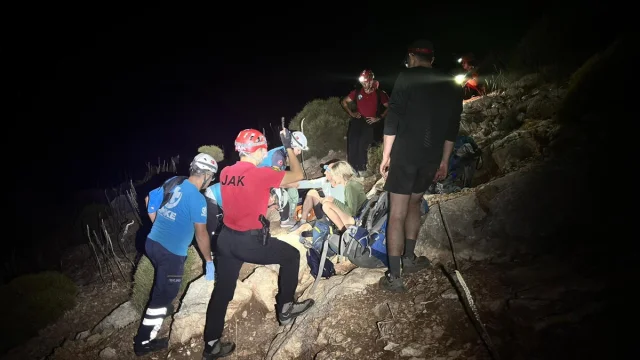 Likya Yolu'nda Heyecan Dolu Kurtarma Operasyonu