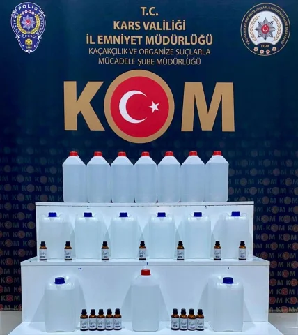 Kars'ta Şok Sahte İçki Operasyonu 14 Şüpheli Yakalandı