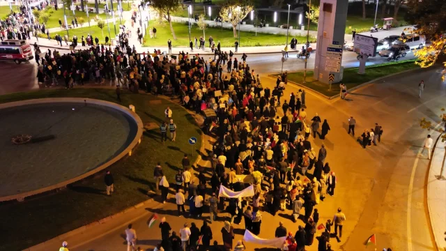 Bursa İnegöl'de Gazze İçin Anlamlı Yürüyüş