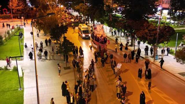 Bursa İnegöl'de Gazze İçin Anlamlı Yürüyüş
