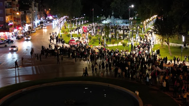 Bursa İnegöl'de Gazze İçin Anlamlı Yürüyüş