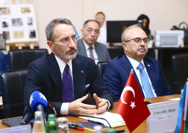 Fahrettin Altun'dan Azerbaycan'da Güçlü Mesaj: Birlikte Adalet ve Hakikat Peşindeyiz