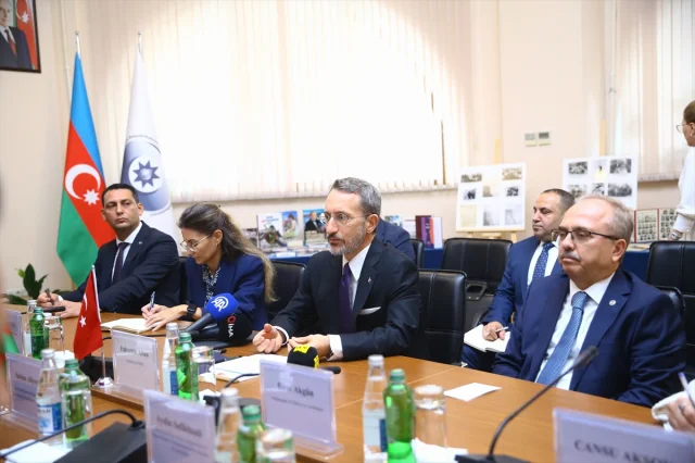 Fahrettin Altun'dan Azerbaycan'da Güçlü Mesaj: Birlikte Adalet ve Hakikat Peşindeyiz