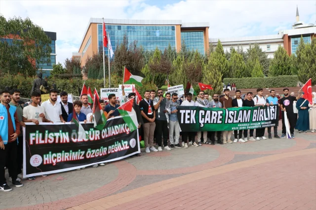 Üniversiteliler Filistin İçin Kilis'te Buluştu