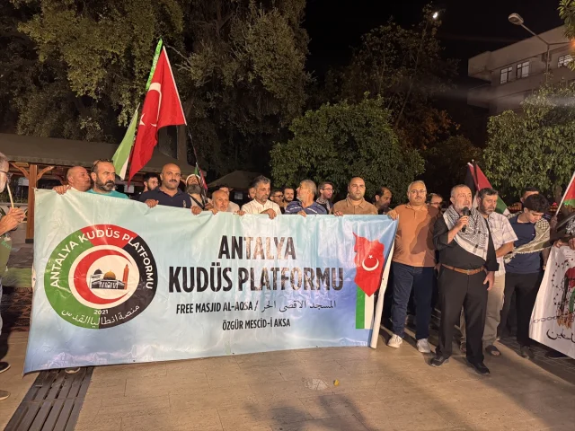Antalya ve Burdur'da İsrail'e Karşı Birlik Çağrısı
