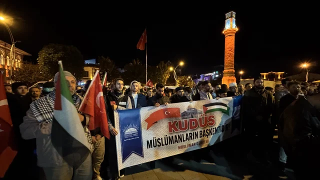 Samsun ve Çorum'dan İsrail'e Büyük Tepki