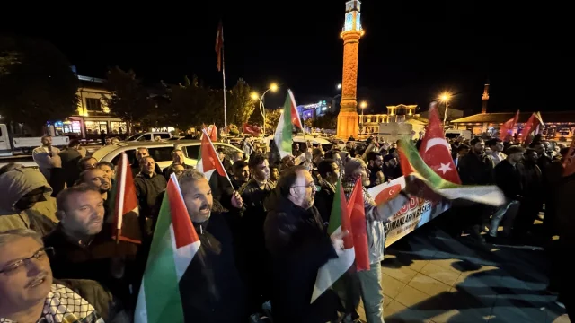 Samsun ve Çorum'dan İsrail'e Büyük Tepki
