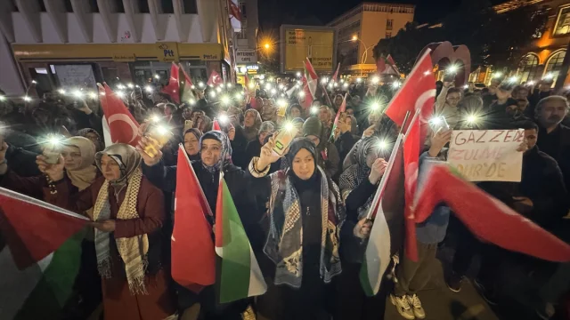 Samsun ve Çorum'dan İsrail'e Büyük Tepki