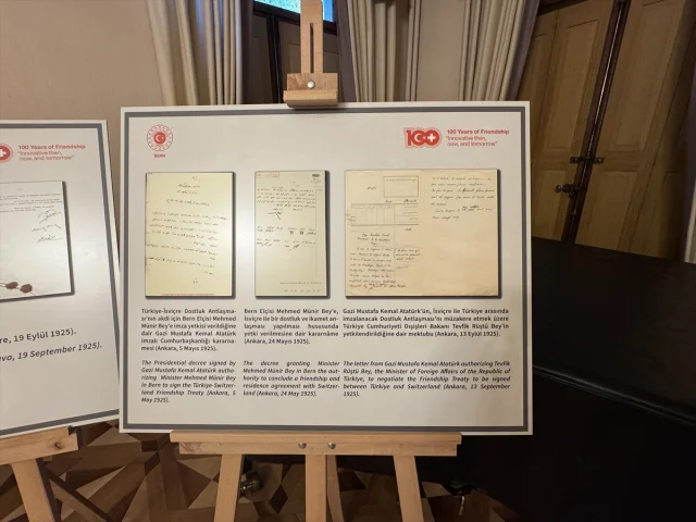 İsviçre'de Türkiye-İsviçre Dostluğunun 100. Yılına Özel Sergi