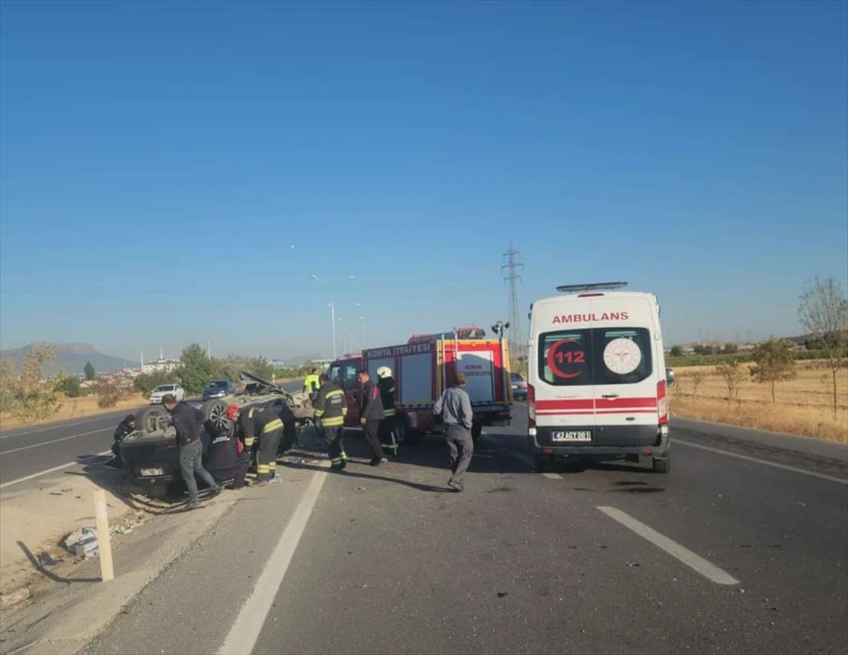 Konya'da Nefes Kesen Kaza 3 Kişiyi Yaraladı